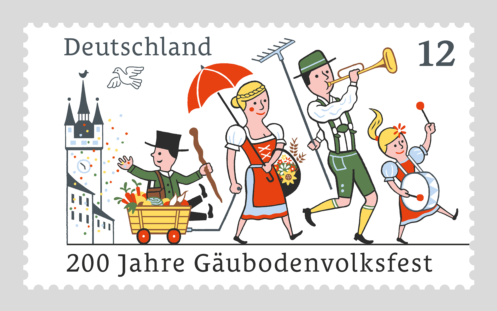 Gäubodenvolksfest Briefmarke