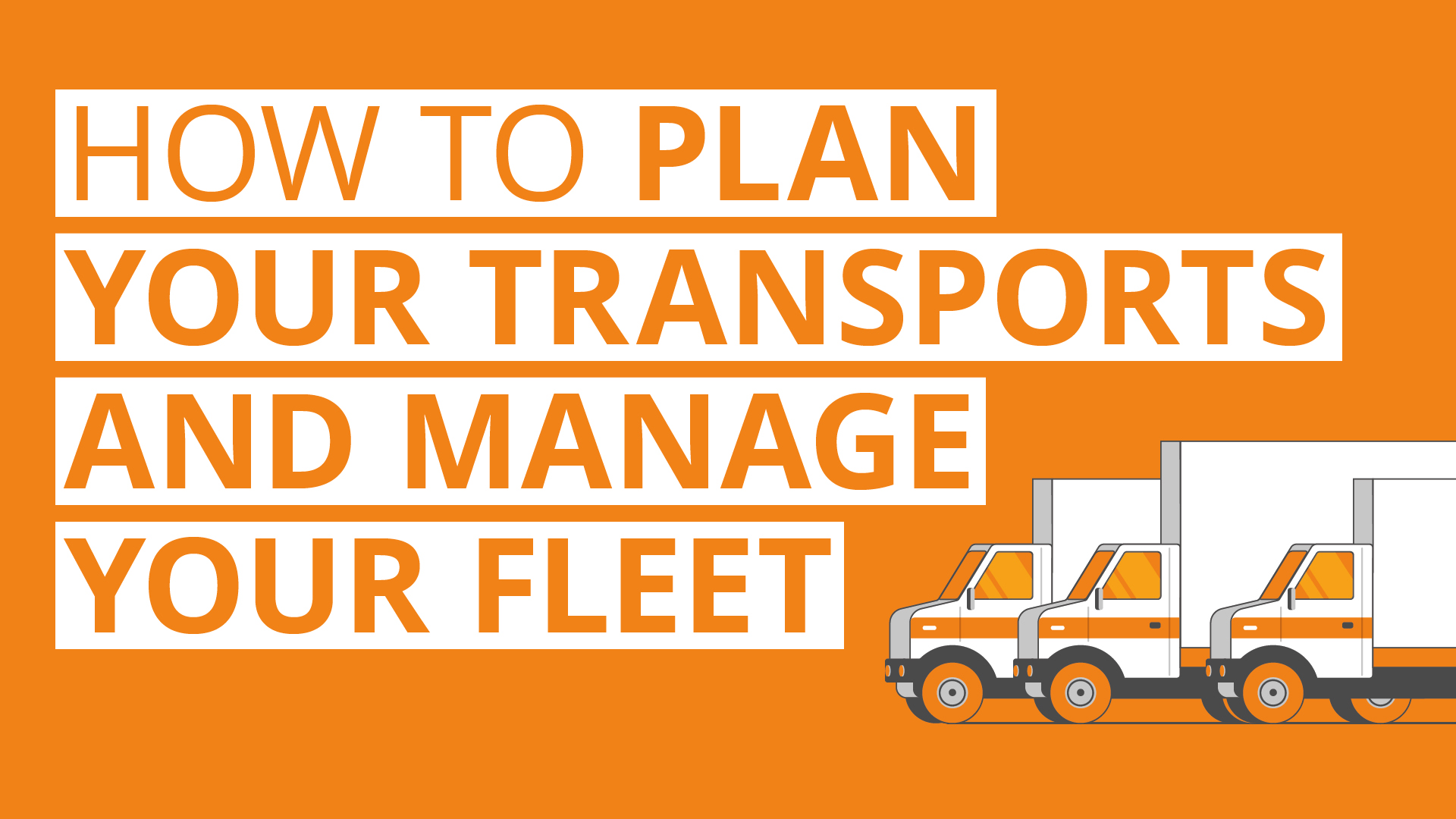 sennder how to plan transports manage fleet